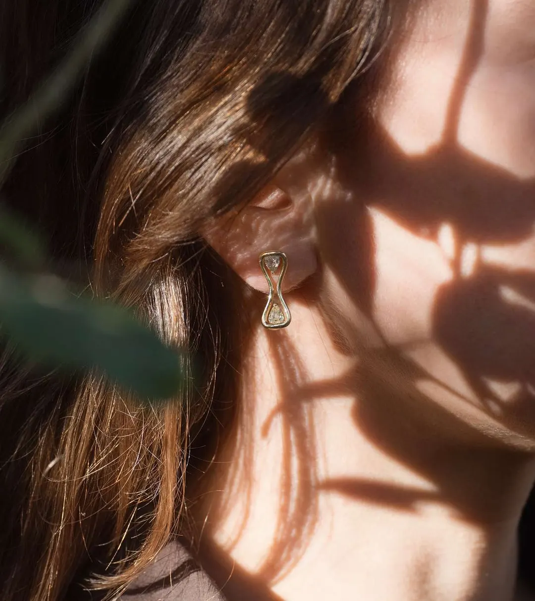 Old Mine Cut Earrings No. 10, LM Gems