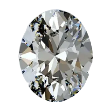Oval cut diamond