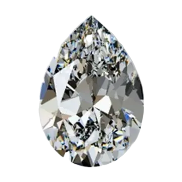 Pear cut diamond